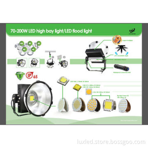 LED High Bay Light, Cree, with Glass Cover, Dust-proof